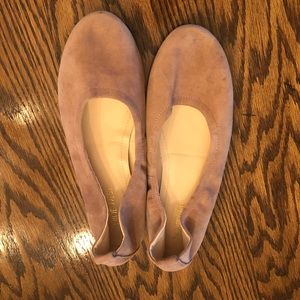 Nine West Carmen Beige Suede Ballet Flats Size 7